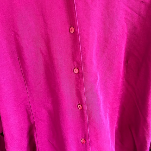 Vibrant Gloria Vanderbilt Purple Blouse - Size L, EUC - Picture 7 of 8